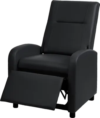 Produktbild von Fernsehsessel HWC-H18, Relaxsessel Liege Sessel, Kunstleder klappbar 99x70x75cm  schwarz