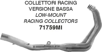 Obrázek produktu pro ARROW Racing sběrné potrubí z nerezové oceli bez katalyzátoru pro Yamaha MT09 RN69 od modelového roku 2021- nízká hodnota Ve
