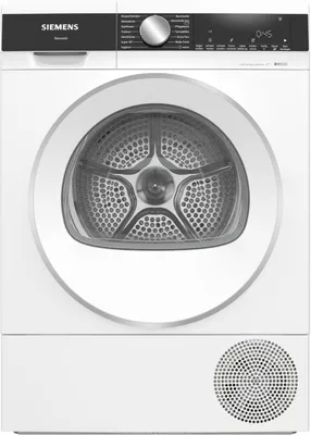 Produktbild von Siemens iQ500 WQ35G2D90, Freistehend, Frontlader, Wärmepumpe, Weiß, Tasten, Drehregler, Rechts