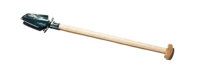Produktbild von Krumpholz Geschmiedeter Hohl- und Pflanzspaten mit Tritt und Eschen-T-Stiel (80cm)