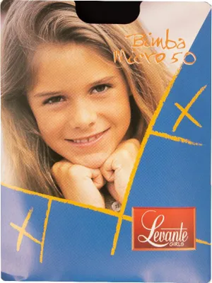 Obrázek produktu pro Dívčí punčocháče, 1 pár, dámské, z mikrovlákna, 50 den, 55 dtex, punčocháče LEVANTE, model BIMBA MICRO 50 COLLANT, velikost Anni 1/3, polyamid 86 %, Elastan 14 %