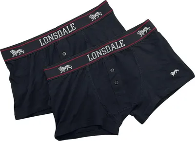 Obrázek produktu pro Pánské boxerky Double Pack OAKWORTH Black XXL Lonsdale