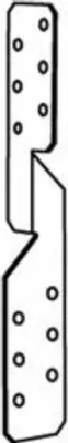Productafbeelding van Spaarankers voor spanten, verzinkt, 33x33x250mm, universeel