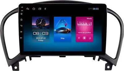Produktbild von Autoradio mit Bluetooth, CarPlay, kompatibel mit Apple und Android, Stereoanlage, Navigation, Autonavigationssystem, für Nissan Juke YF15 (2010–2014)