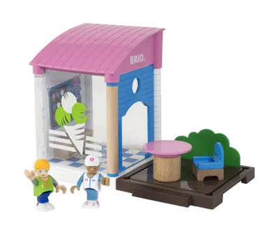 Produktbild von BRIO Village Eisdiele H 20 x B 26 x T 13 cm