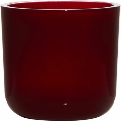 Produktbild von INNA-Glas Kerzenhalter Nick aus Glas, rot, 13cm, Ø14cm - Kerzenglas