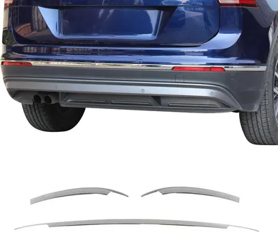 Immagine prodotto di Modanatura paraurti posteriore per VW Tiguan 2016-2020 in acciaio inox cromato 3pcs