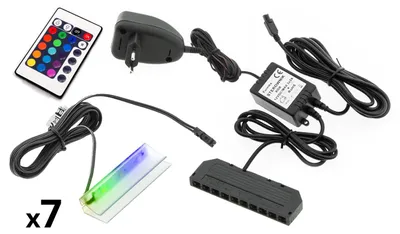 Obrázek produktu pro LED osvětlení na 7 polic RGB