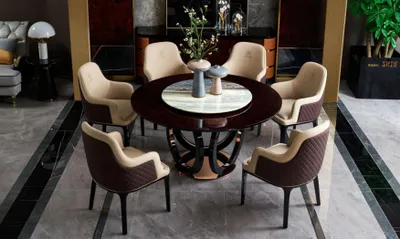 Produktbild von Designer Stuhl Luxus Lehnstuhl Polster Stühle 1x Sessel Wohn Ess Zimmer Leder