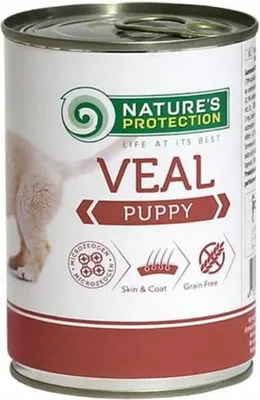 Zdjęcie produktu dla Mokra karma dla szczeniąt Nature's Protection Puppy Veal 400g