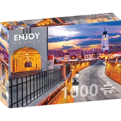 Obrázok produktu pre Puzzle 1000 dielov Enjoy – Malé námestie v Sibiu