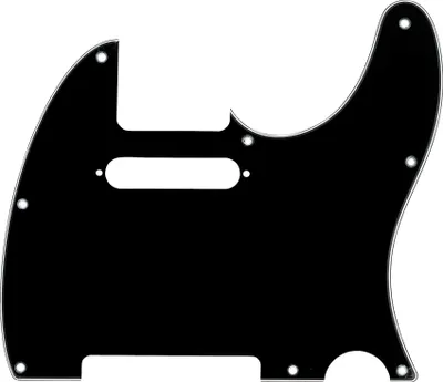 Zdjęcie produktu dla Fender 3-Ply 8-Hole Mount Telecaster Black Pickguard
