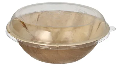 Produktbild von STARPAK Palmblatt-Schale mit Deckel rund 800 ml 10 Stück