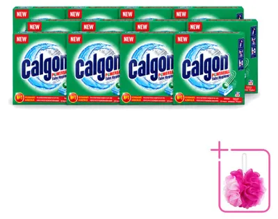 Imagen del producto de 12 tabletas de Calgon para la limpieza de lavadoras - Protección contra la cal - Paquete económico - 12 unidades