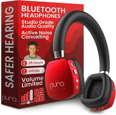 Produktbild von On-Ear Active Noise Cancelling Bluetooth Kopfhörer Leichte Kopfhörer für Kinder mit eingebautem Mikrofon – Sicherer Sound Aktive Geräuschunterdrückung