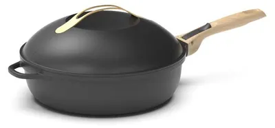 Bratpfanne 28 cm, Antihaft, abnehmbare Griffe, Dampfgarer, Induktion