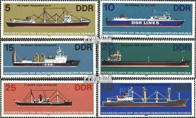 Produktbild von Briefmarken DDR 1982 Mi 2709-2714 (kompl.Ausg.) FDC Hochseeschiffe