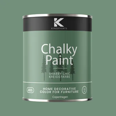 Produktbild von Kenzopaints Chalky Paint Kreidefarbe Möbelfarbe Möbellack 1Kg / 750ml - Copenhagen