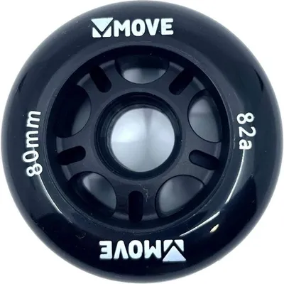 Produktbild von Move Skate Wheels 80mm 82A 4er-Pack Schwarz