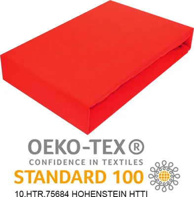 Produktbild von Spannbettlaken 80x160cm ROT Jersey Spannbetttuch 100% BAUMWOLLE Bettlaken Laken