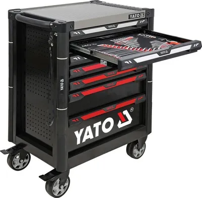 Immagine prodotto di Carrello da officina 977x725x480mm incl. utensili 157 pezzi