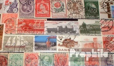 Produktbild von Briefmarken Dänemark 50 verschiedene Marken