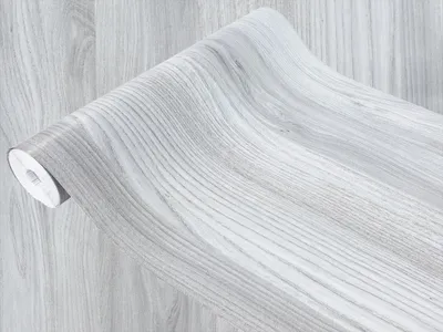 Produktbild von Klebefolie Möbel 90x25 cm - Eiche Hellgrau - Möbelfolie selbstklebend in Holzoptik - Folie für Möbel zur einfachen Renovierung von Türen, Tischen und Regalen - Klebefolie dekorativ und abwaschbar