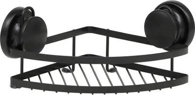Produktbild von Tendance Duschregal Eckregal schwarz Metall 20x20x12,5 cm