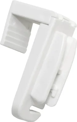 Produktbild von Gardinia Plissee Falzklemmträger Concept, Kunststoff, weiß 4,0 x 3,8 weiß