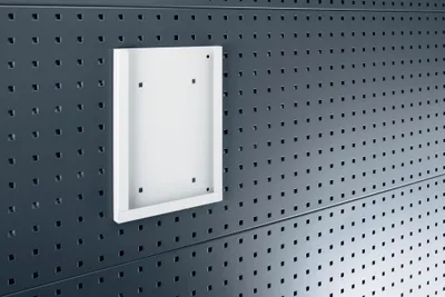 Obrázok produktu pre Držiak na brožúry A4 B224xD20xH302 mm pre perforované panely pre perforované panely