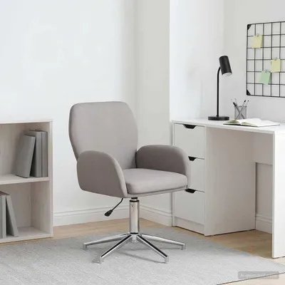 Produktbild von Möbel Drehstuhl 54 x 58 x 90 cm Taupe Stoff - Bürostühle CC1146
