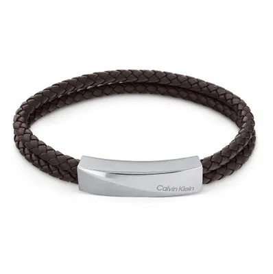 Obrázok produktu pre Calvin Klein - 35000098 - Náramok - Pánsky - Kožený - Čierny - 19,5 cm