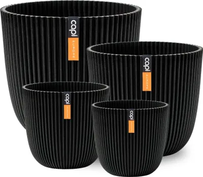 Produktbild von Capi Europe Capi Europe Geschenkset Topf kugel Groove 'made with' Textil schwarz - Set L