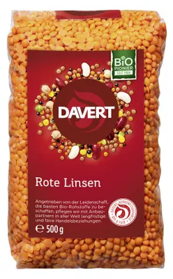 Obrázok produktu pre Davert - Červená šošovica - 500g