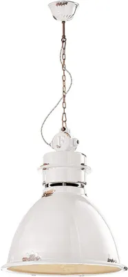 Image de Ferroluce Suspension en céramique Industrial Blanc Rond