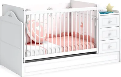 Produktbild von Cilek ROMANTIC Babybett, 70x115-70x160 cm