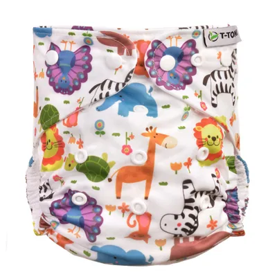 Produktbild von Windel AIO - Wickelset Druckknöpfe, ZOO