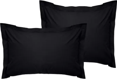Produktbild von L'Essentiel Linge de Maison, De Black, Doppel-Bettbezug-Set, Schwarz, 100 % Baumwollsatin, 60 x 60 cm