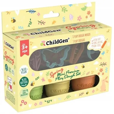 Productafbeelding van Natuurlijke klei met vormpjes - Lente - ChildGen