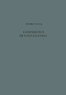 Produktbild von Ladenzeiten im Einzelhandel