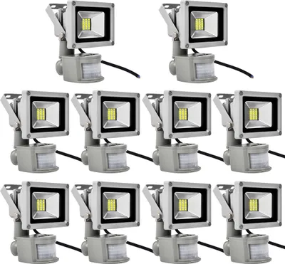 Produktbild von Greenmigo 10X 20W LED Fluter Scheinwerfer Strahler SMD mit bewegungsmeldermelder PIR IP65 Wasserdicht