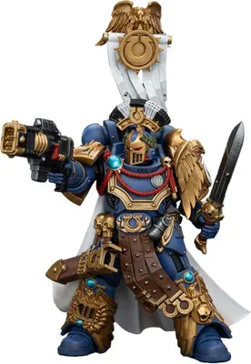 Produktbild von Warhammer The Horus Heresy Actionfigur 1/18 Ultramarines Legion Praetor with Power Sword and Volkite Serpenta 20 cm