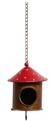 Image de Mangeoire pour oiseaux avec support pour boulettes de mésanges