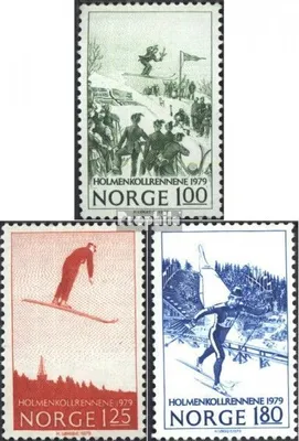 Produktbild von Briefmarken Norwegen 1979 Mi 790-792 (kompl.Ausg.) postfrisch Skispringen