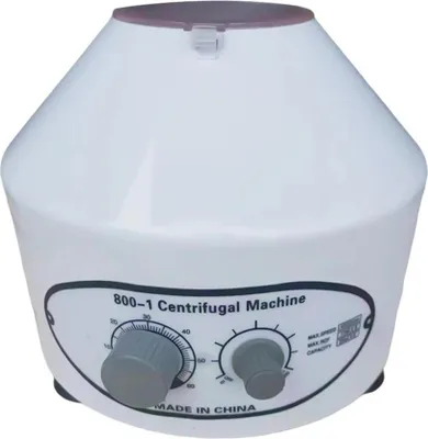 Produktbild von Laborzentrifuge - Modell 800-1 Tischzentrifuge - 4000 U/min - Elektrisch, einstellbare Drehzahl und Zeitschaltuhr - Kunststoffgehäuse - Weiß