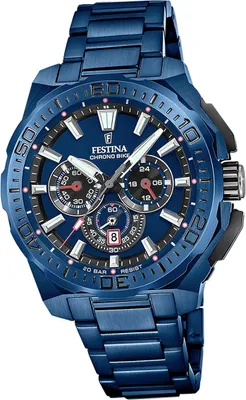 Produktbild von Festina Herrenuhr Chrono Bike Armbanduhr Edelstahl blau D2UF20729/1