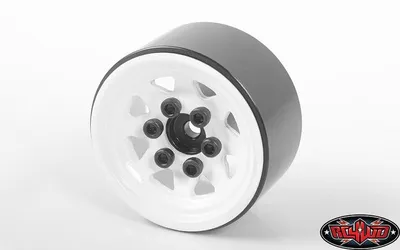 Produktbild von RC4WD Stamped Steel 1.0 Stock Beadlock Wheels (White) RC4ZW0111