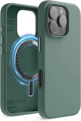Produktbild von Elago MagSafe Silikonhülle für iPhone 16 Pro Mitternachtsgrün