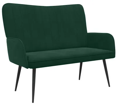 Produktbild von vidaXL 2-Sitzer Sofa Dunkelgrün 115 x 61 x 87 cm Samt (V)