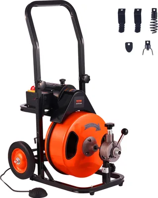 Produktbild von VEVOR Rohrreinigungsmaschine Rohrreinigungsgerät Rohrreiniger 22,86mx9,5mm Kabel